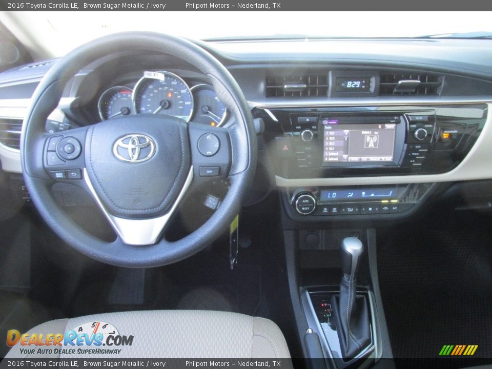 2016 Toyota Corolla LE Brown Sugar Metallic / Ivory Photo #24