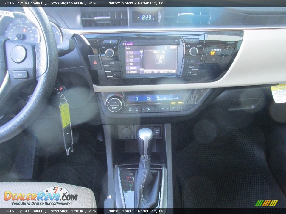 2016 Toyota Corolla LE Brown Sugar Metallic / Ivory Photo #25