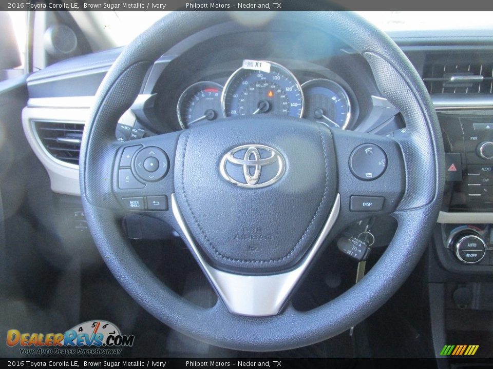 2016 Toyota Corolla LE Brown Sugar Metallic / Ivory Photo #29