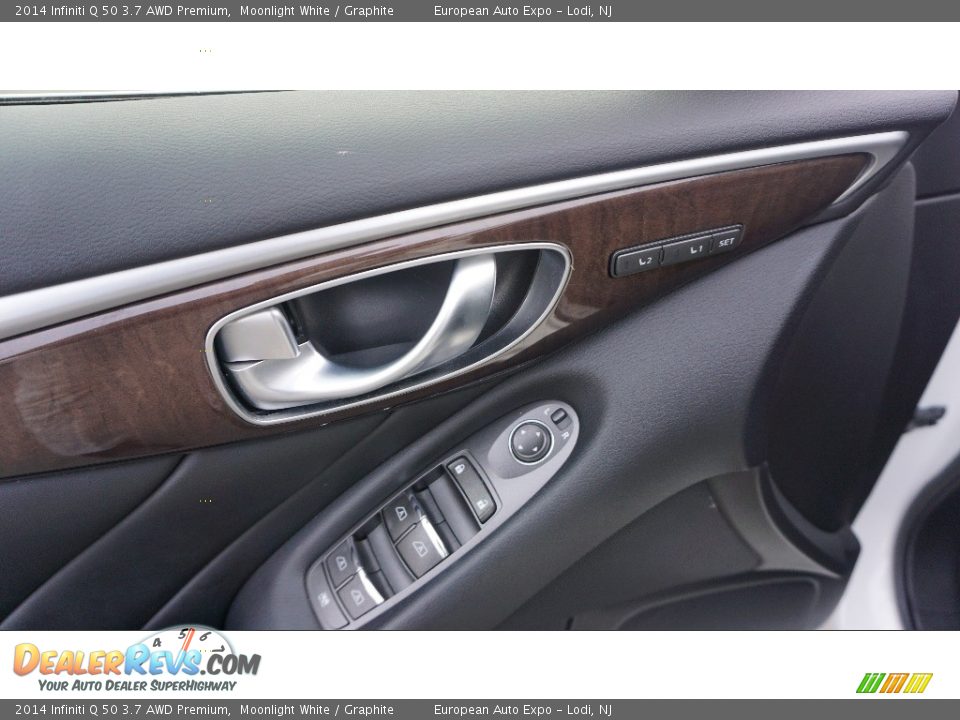 2014 Infiniti Q 50 3.7 AWD Premium Moonlight White / Graphite Photo #14