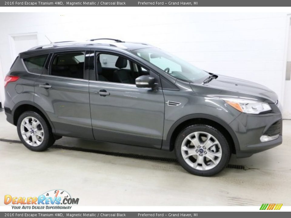 2016 Ford Escape Titanium 4WD Magnetic Metallic / Charcoal Black Photo #1