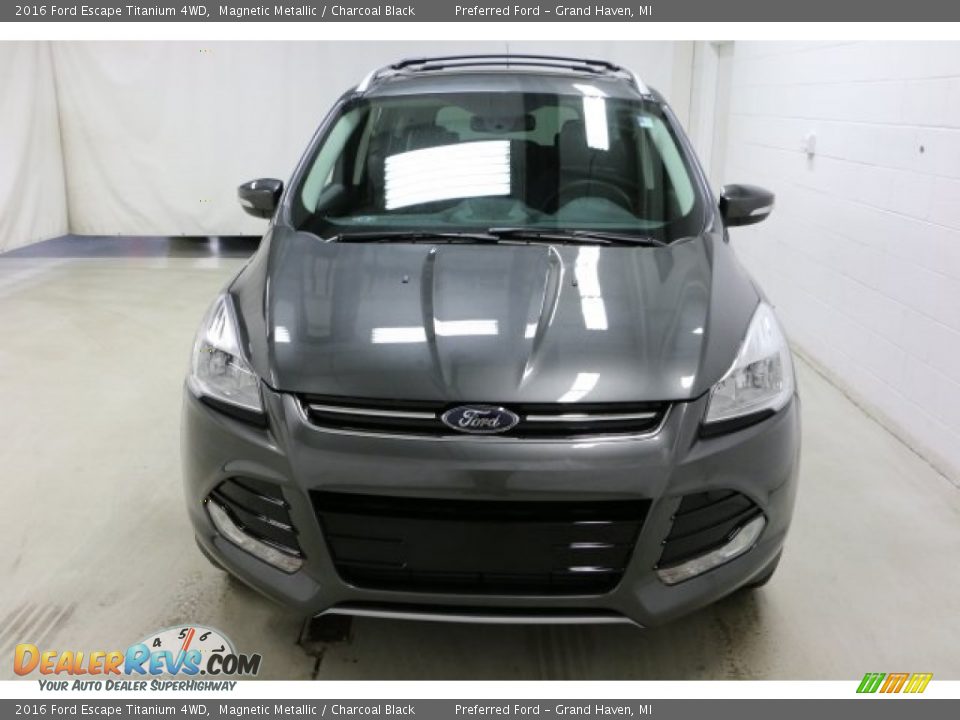 2016 Ford Escape Titanium 4WD Magnetic Metallic / Charcoal Black Photo #2