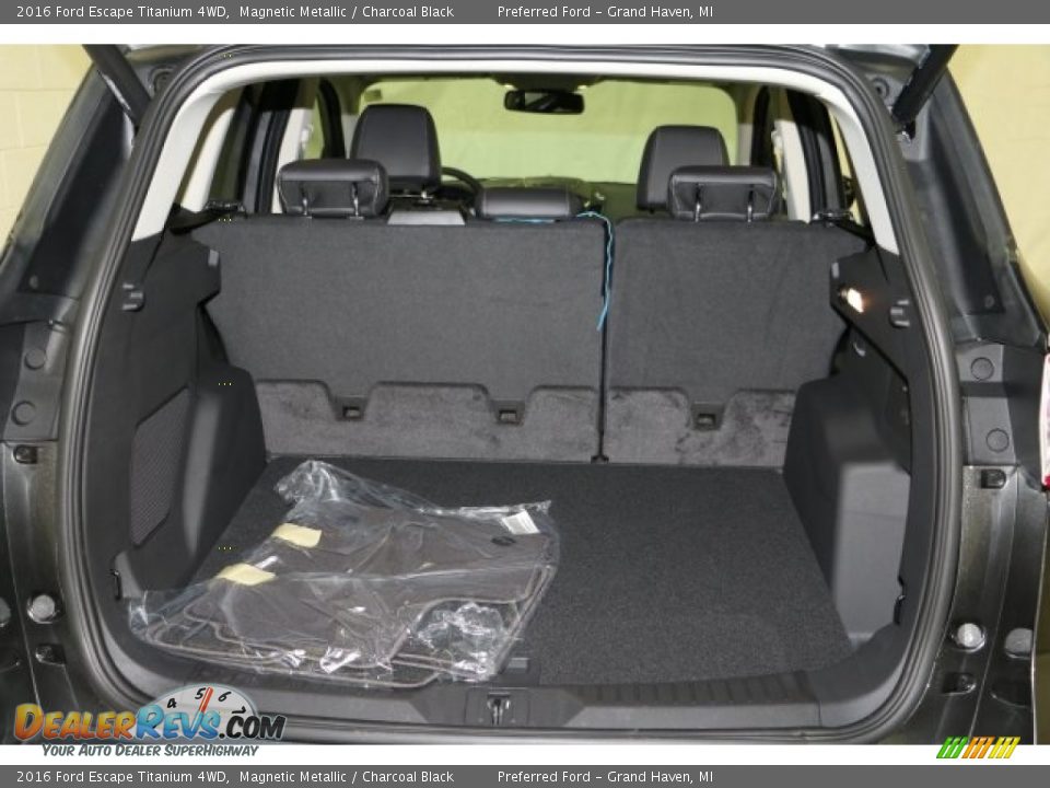 2016 Ford Escape Titanium 4WD Magnetic Metallic / Charcoal Black Photo #6