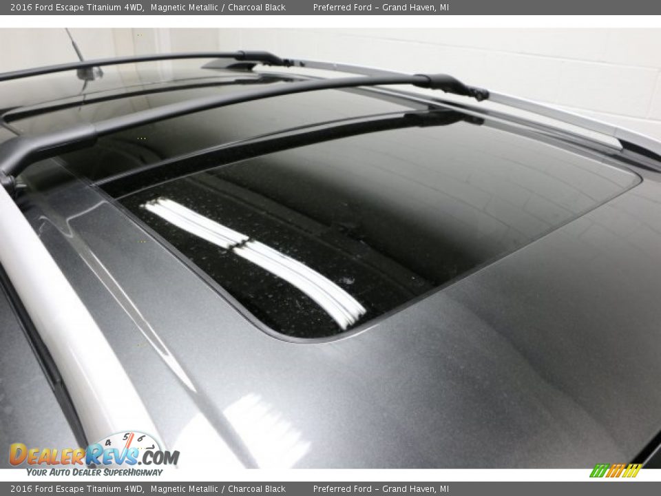 2016 Ford Escape Titanium 4WD Magnetic Metallic / Charcoal Black Photo #8