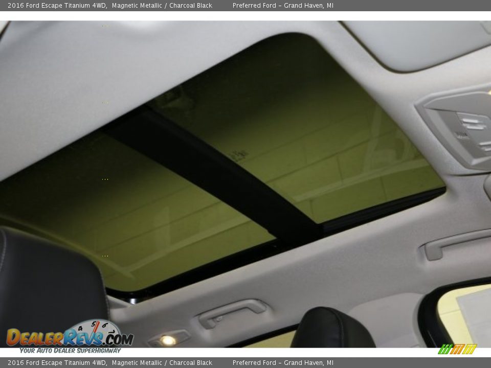 2016 Ford Escape Titanium 4WD Magnetic Metallic / Charcoal Black Photo #9