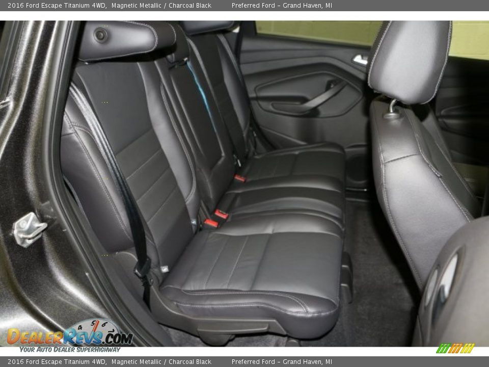 2016 Ford Escape Titanium 4WD Magnetic Metallic / Charcoal Black Photo #12