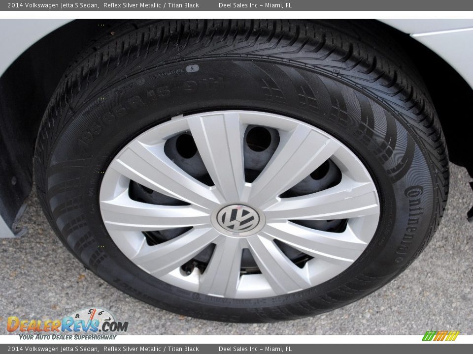 2014 Volkswagen Jetta S Sedan Reflex Silver Metallic / Titan Black Photo #10