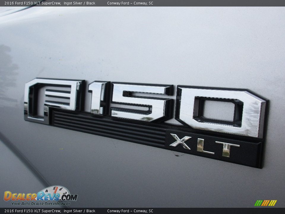 2016 Ford F150 XLT SuperCrew Ingot Silver / Black Photo #13