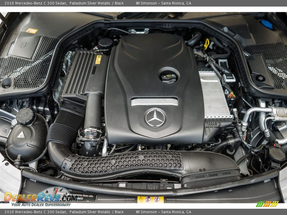 2016 Mercedes-Benz C 300 Sedan Palladium Silver Metallic / Black Photo #9
