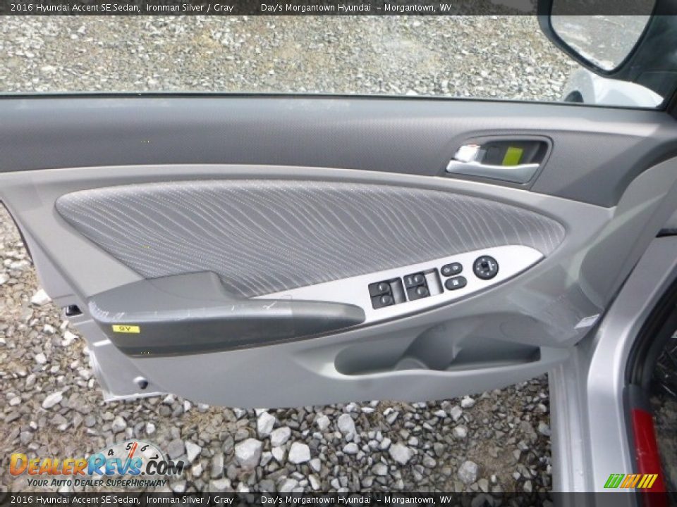 2016 Hyundai Accent SE Sedan Ironman Silver / Gray Photo #13