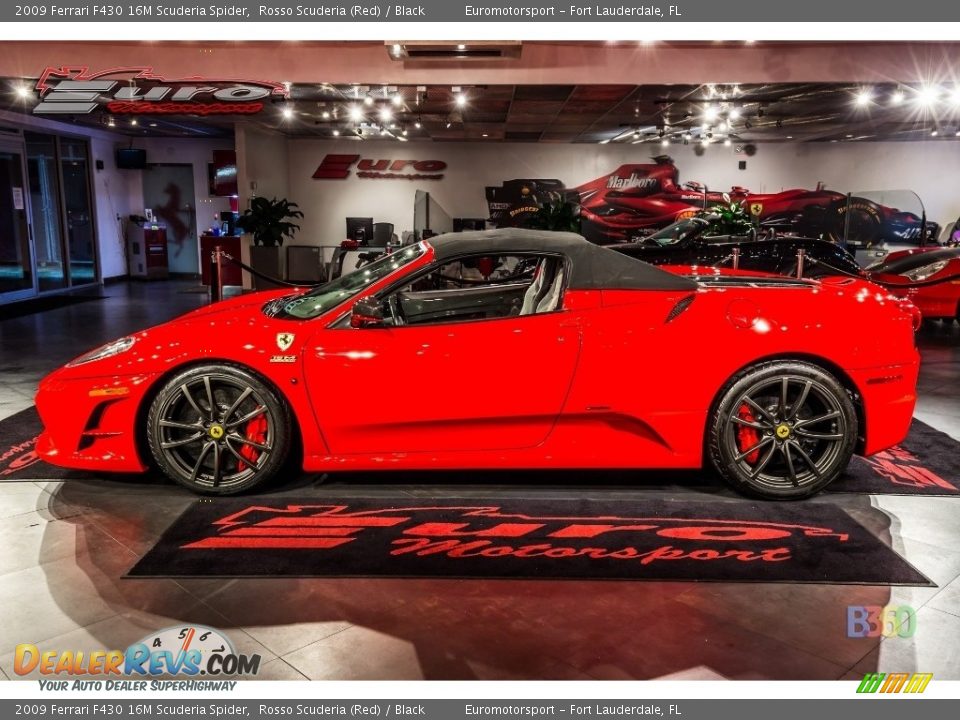 2009 Ferrari F430 16M Scuderia Spider Rosso Scuderia (Red) / Black Photo #2