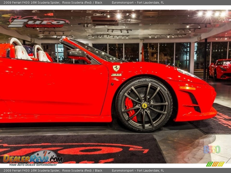 2009 Ferrari F430 16M Scuderia Spider Rosso Scuderia (Red) / Black Photo #24