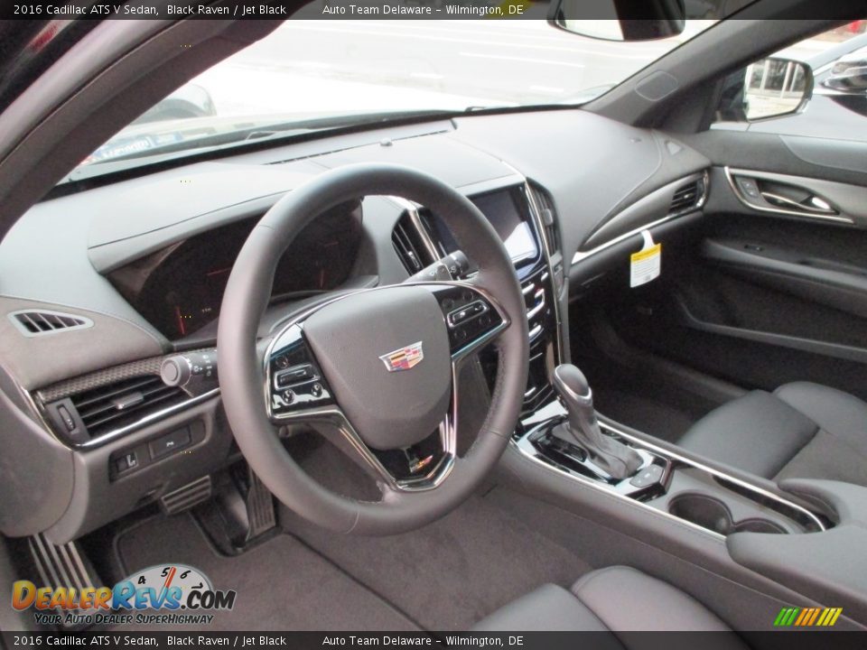 Jet Black Interior - 2016 Cadillac ATS V Sedan Photo #9