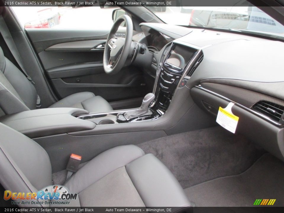 Jet Black Interior - 2016 Cadillac ATS V Sedan Photo #12
