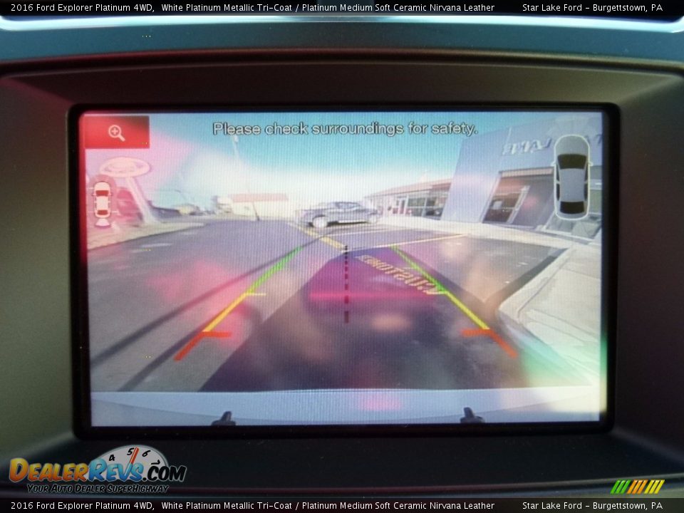2016 Ford Explorer Platinum 4WD White Platinum Metallic Tri-Coat / Platinum Medium Soft Ceramic Nirvana Leather Photo #19