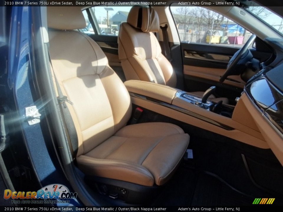 2010 BMW 7 Series 750Li xDrive Sedan Deep Sea Blue Metallic / Oyster/Black Nappa Leather Photo #16