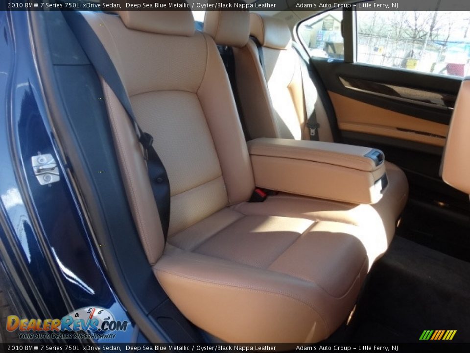 2010 BMW 7 Series 750Li xDrive Sedan Deep Sea Blue Metallic / Oyster/Black Nappa Leather Photo #19