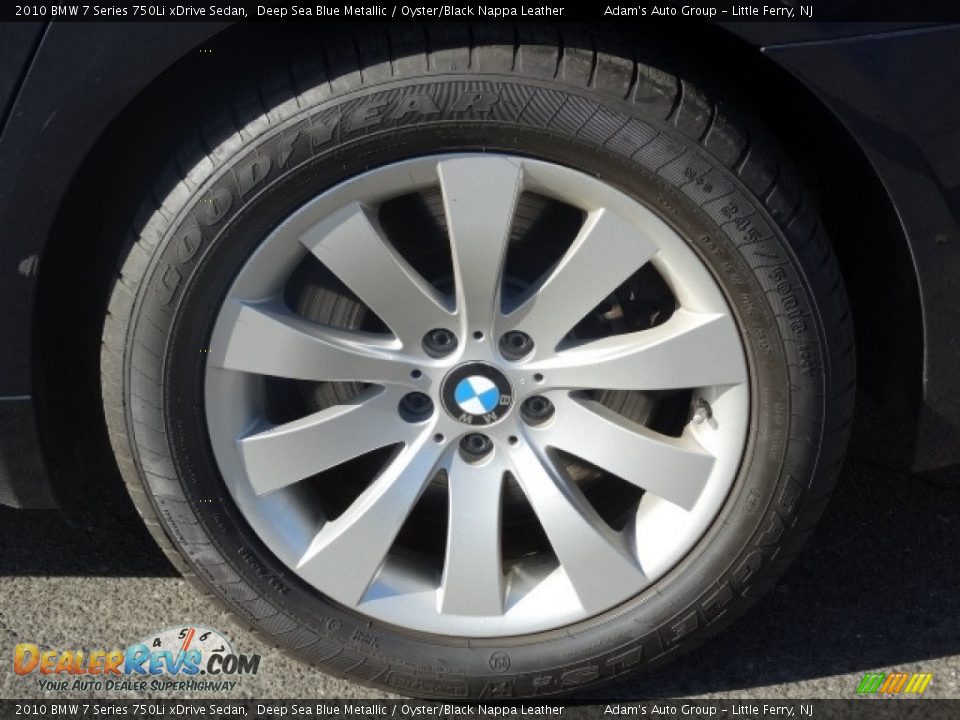 2010 BMW 7 Series 750Li xDrive Sedan Deep Sea Blue Metallic / Oyster/Black Nappa Leather Photo #27