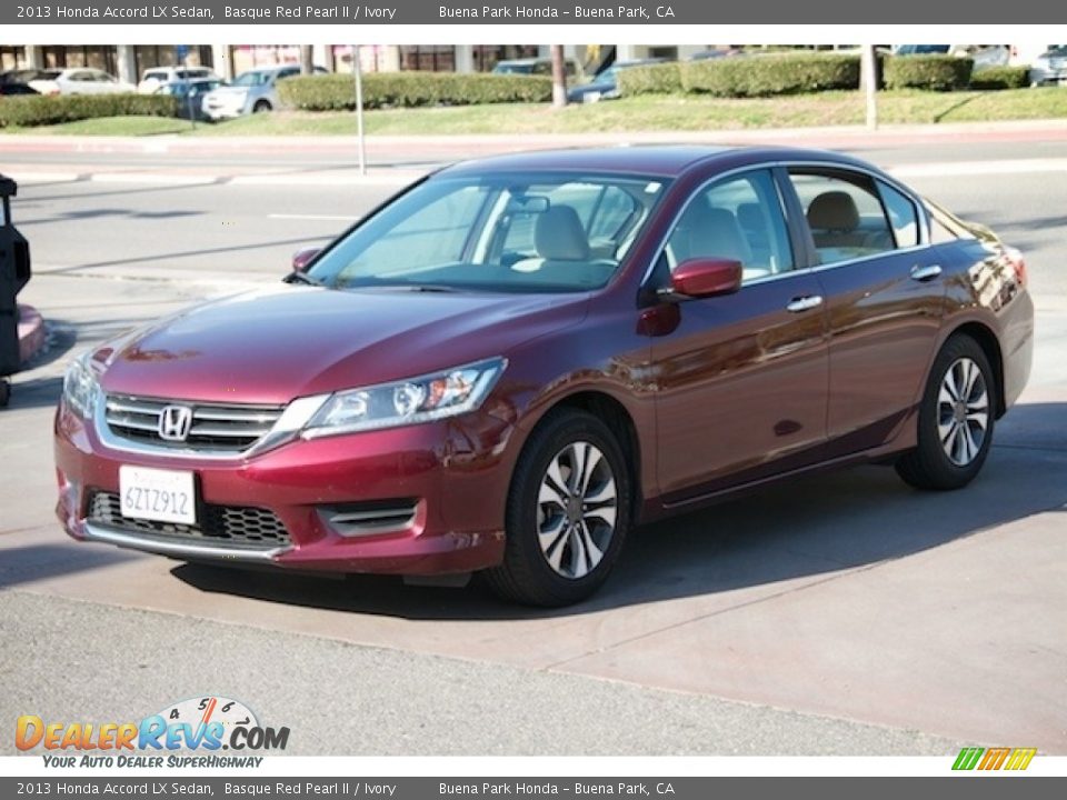 2013 Honda Accord LX Sedan Basque Red Pearl II / Ivory Photo #8