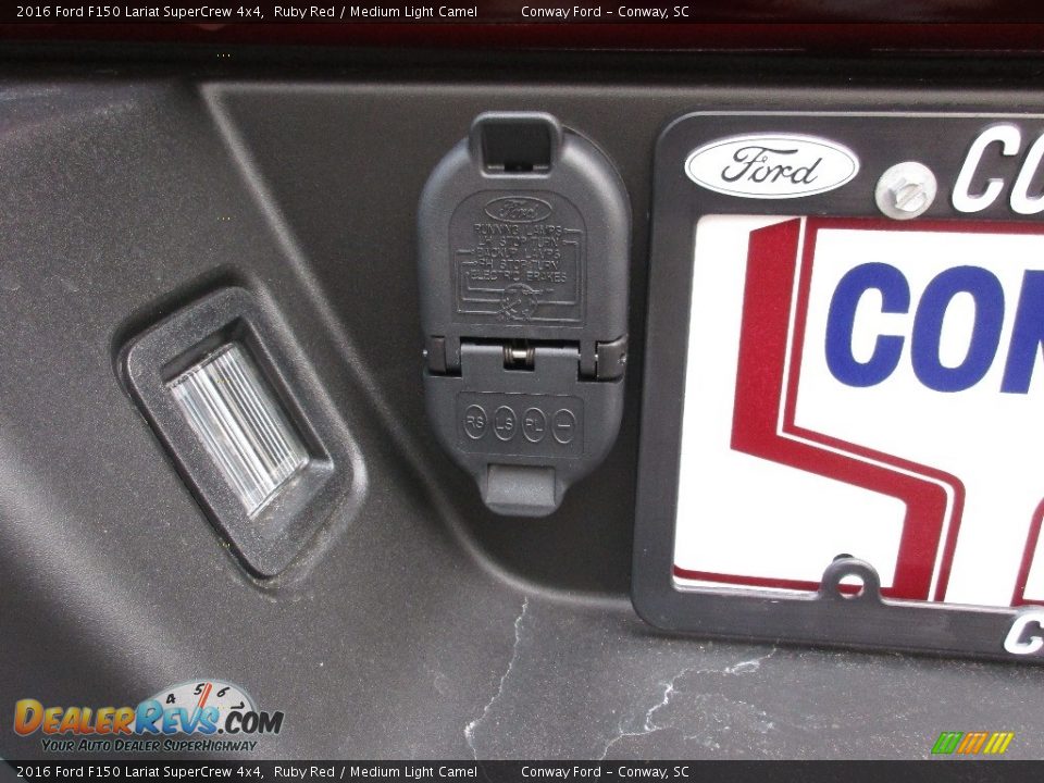 2016 Ford F150 Lariat SuperCrew 4x4 Ruby Red / Medium Light Camel Photo #6