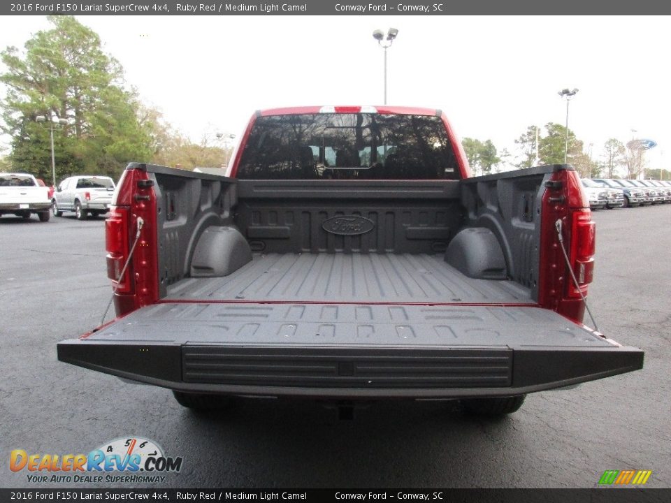 2016 Ford F150 Lariat SuperCrew 4x4 Ruby Red / Medium Light Camel Photo #8