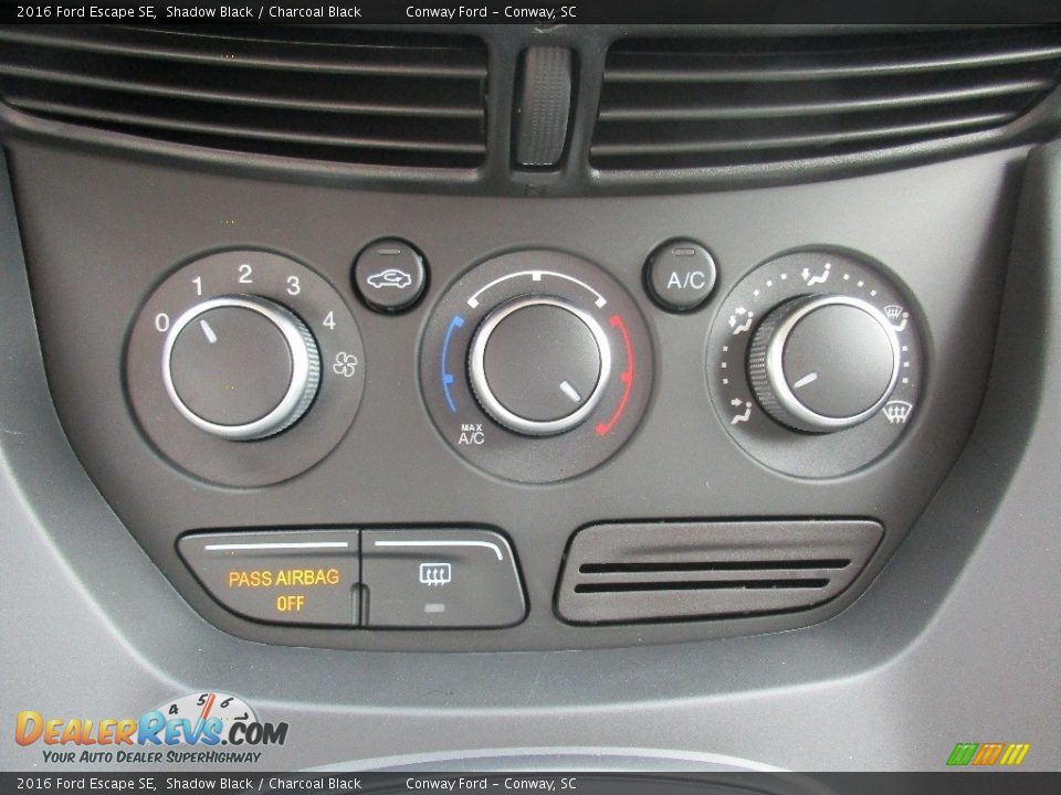 2016 Ford Escape SE Shadow Black / Charcoal Black Photo #24