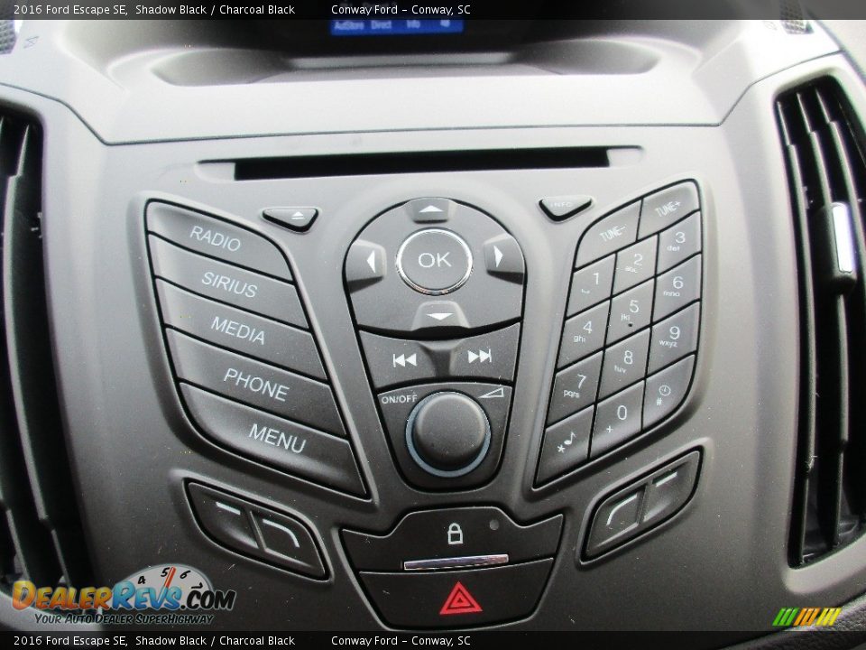 2016 Ford Escape SE Shadow Black / Charcoal Black Photo #25