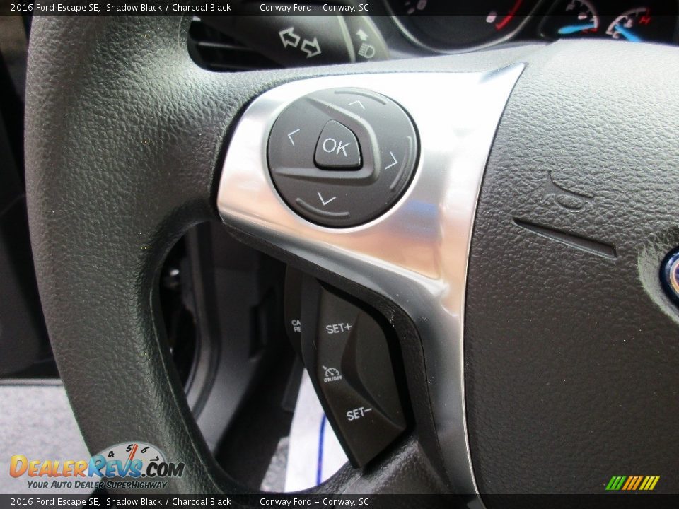 2016 Ford Escape SE Shadow Black / Charcoal Black Photo #28