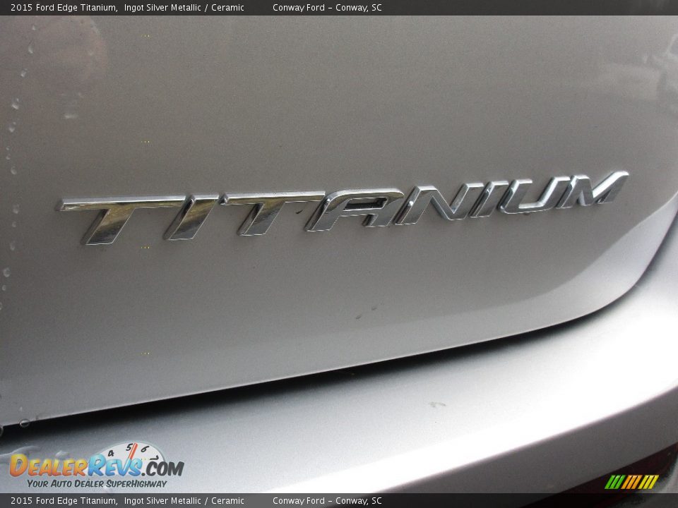2015 Ford Edge Titanium Ingot Silver Metallic / Ceramic Photo #5