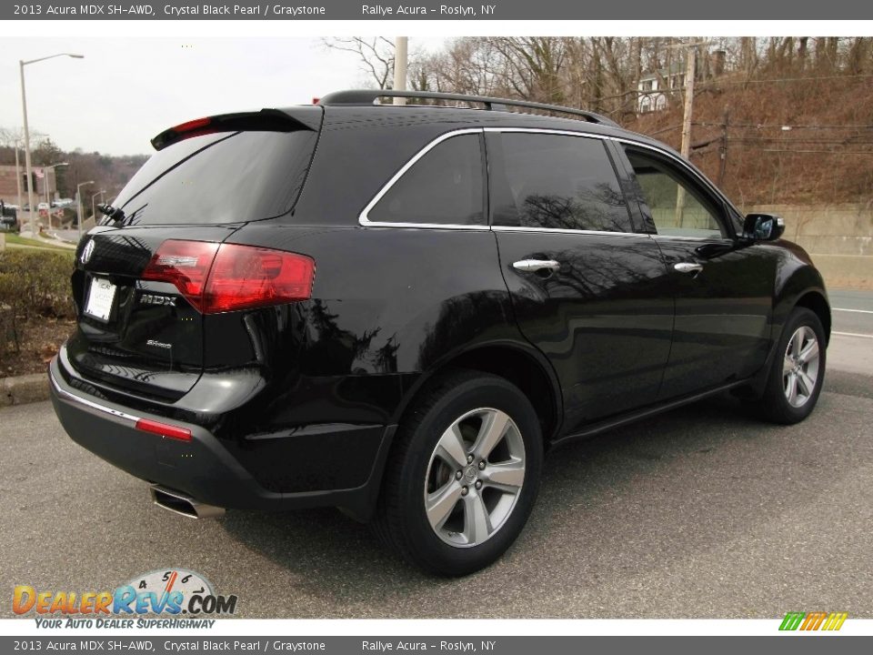 2013 Acura MDX SH-AWD Crystal Black Pearl / Graystone Photo #4