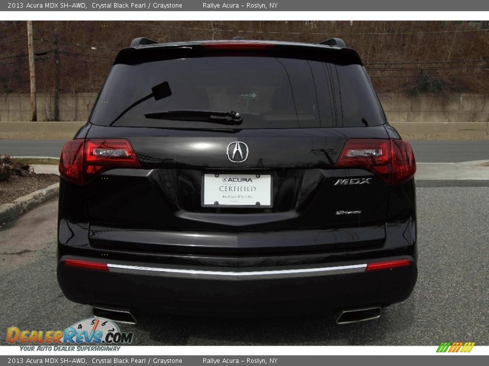 2013 Acura MDX SH-AWD Crystal Black Pearl / Graystone Photo #5