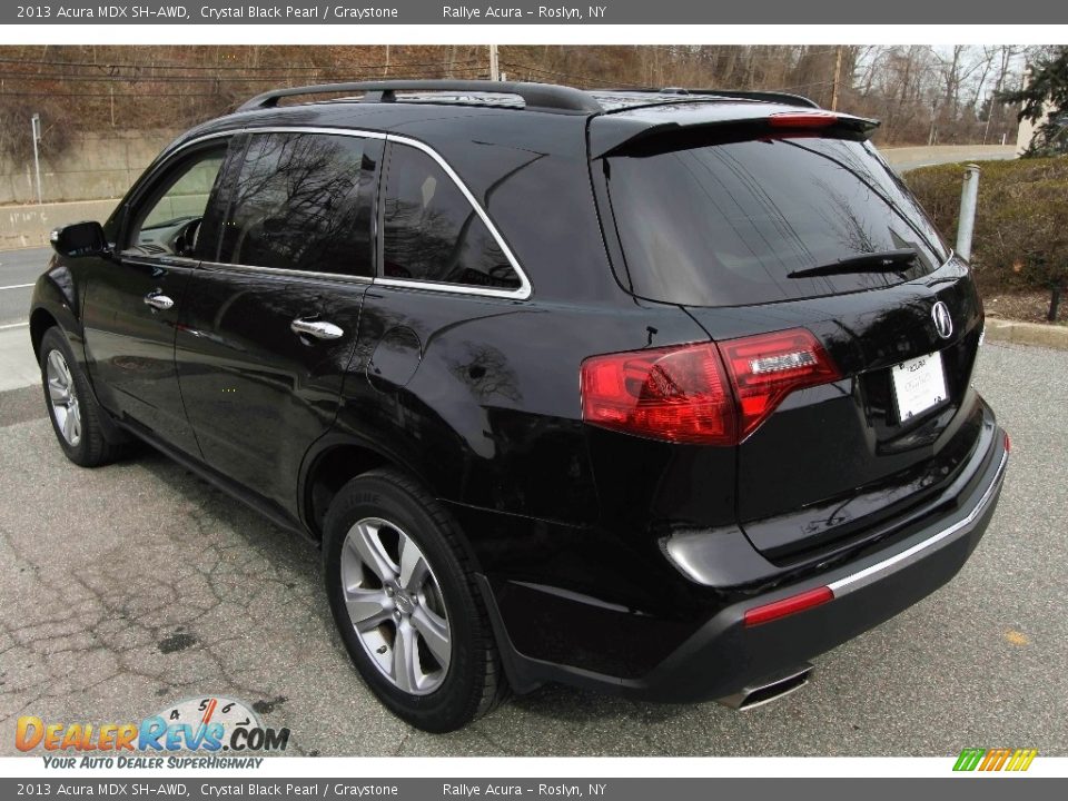 2013 Acura MDX SH-AWD Crystal Black Pearl / Graystone Photo #6