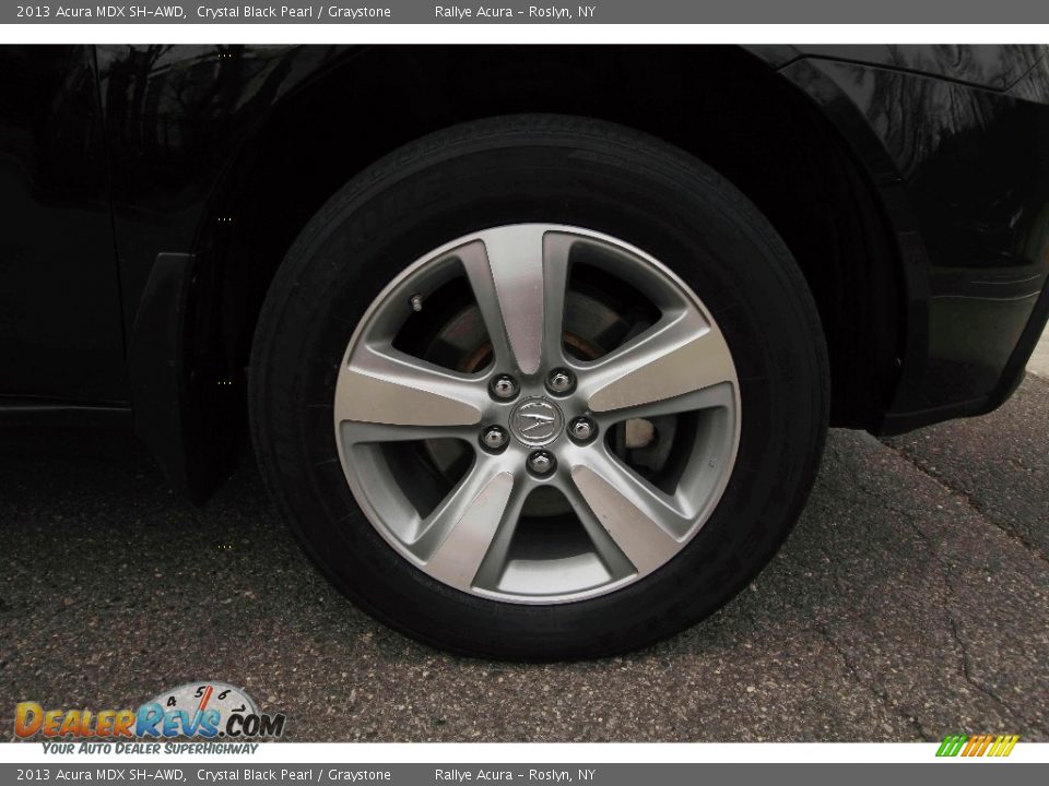 2013 Acura MDX SH-AWD Crystal Black Pearl / Graystone Photo #7