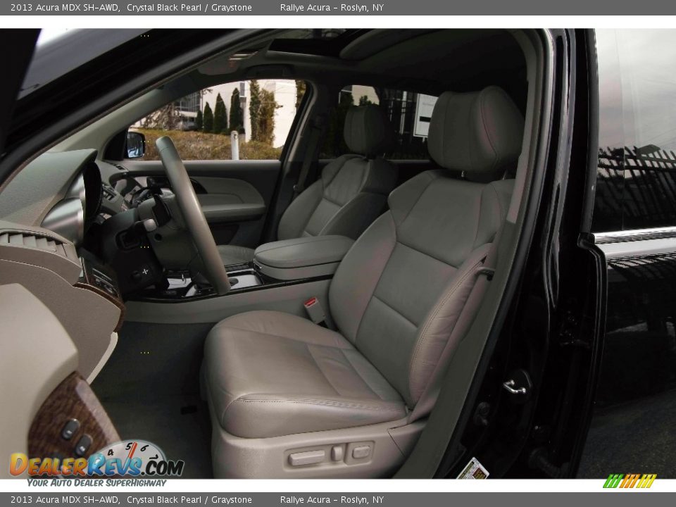 2013 Acura MDX SH-AWD Crystal Black Pearl / Graystone Photo #9