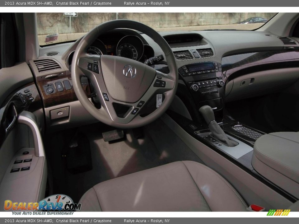2013 Acura MDX SH-AWD Crystal Black Pearl / Graystone Photo #10