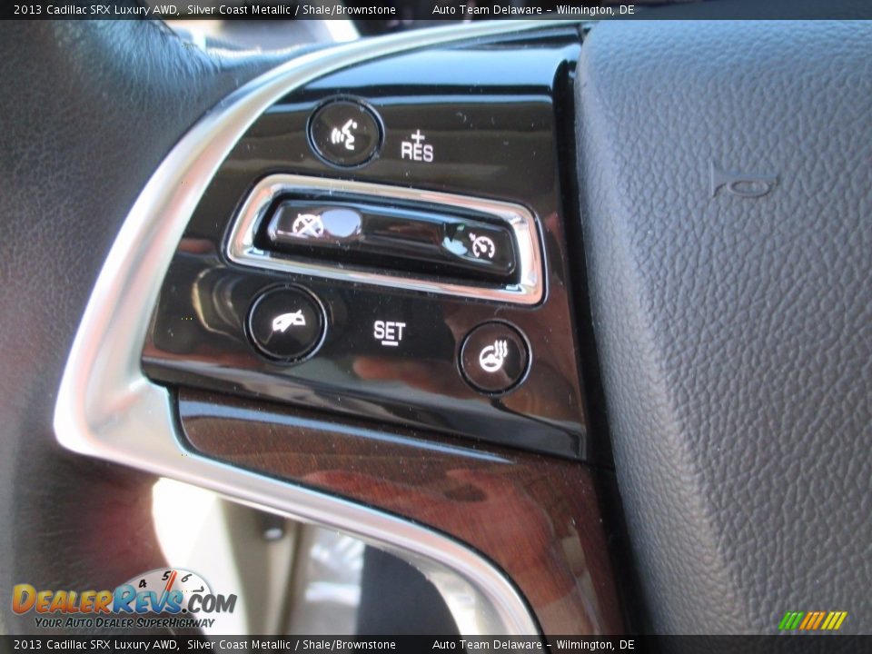 2013 Cadillac SRX Luxury AWD Silver Coast Metallic / Shale/Brownstone Photo #11
