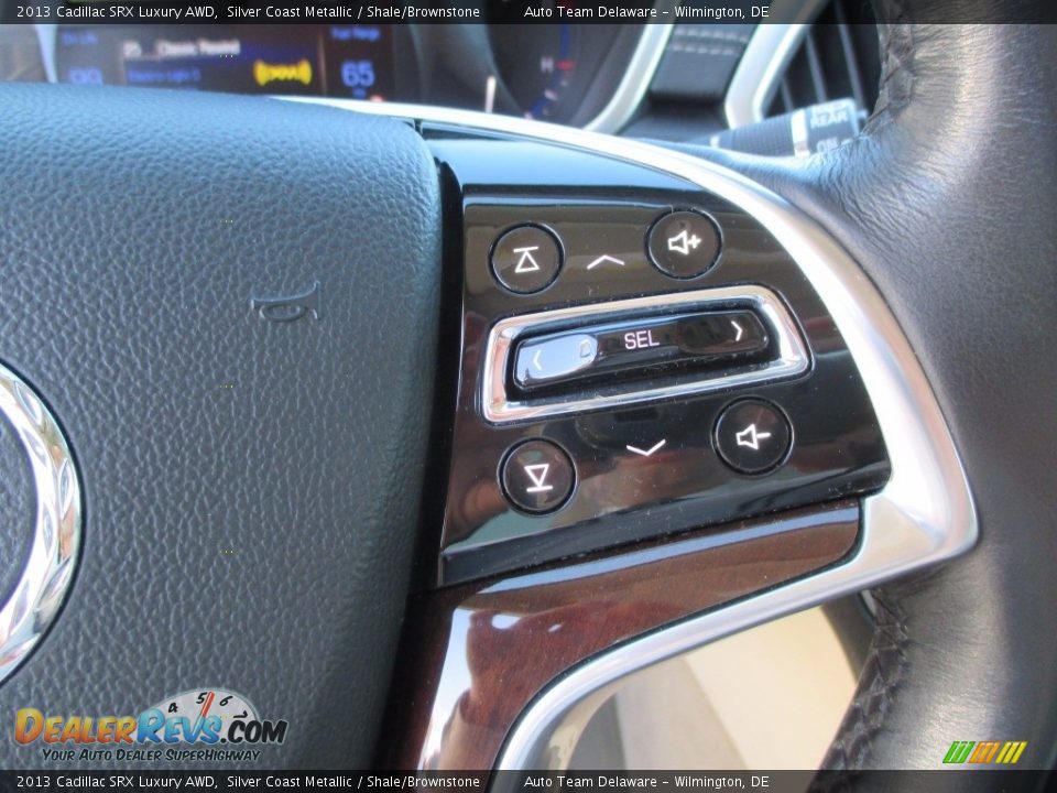2013 Cadillac SRX Luxury AWD Silver Coast Metallic / Shale/Brownstone Photo #12