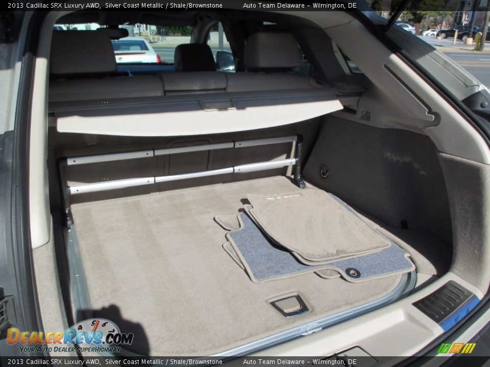 2013 Cadillac SRX Luxury AWD Silver Coast Metallic / Shale/Brownstone Photo #22