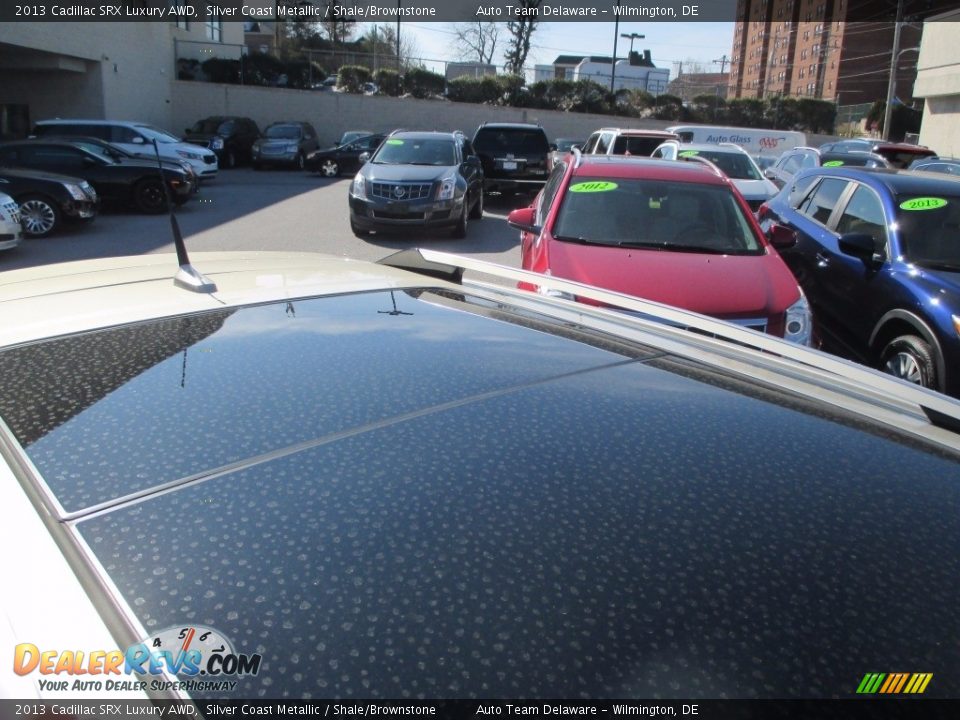 2013 Cadillac SRX Luxury AWD Silver Coast Metallic / Shale/Brownstone Photo #35