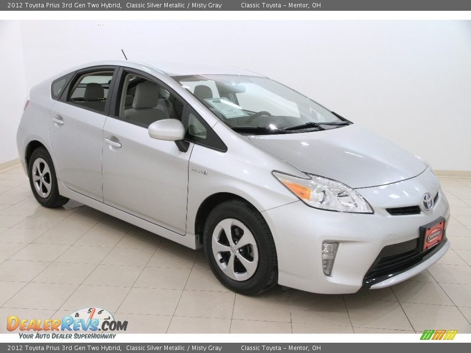 2012 Toyota Prius 3rd Gen Two Hybrid Classic Silver Metallic / Misty Gray Photo #1