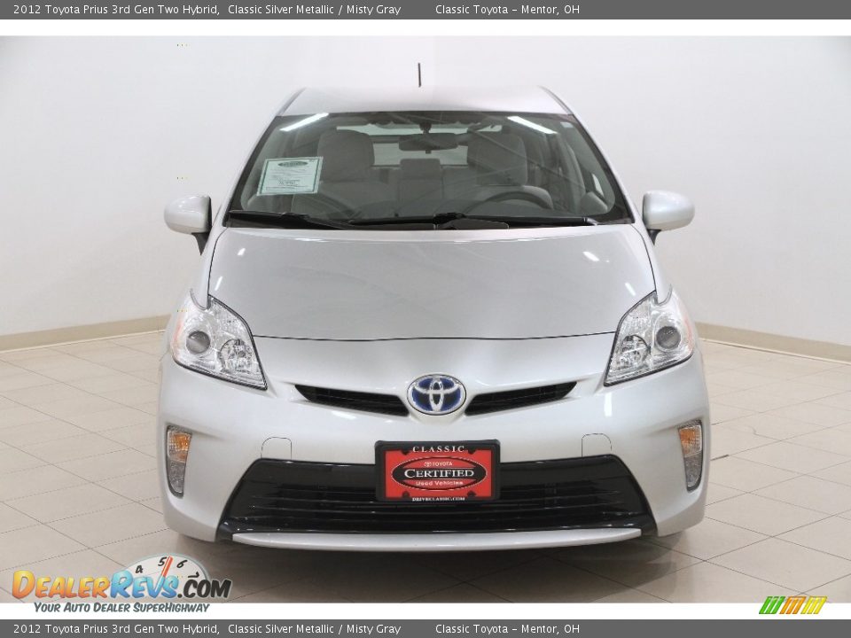 2012 Toyota Prius 3rd Gen Two Hybrid Classic Silver Metallic / Misty Gray Photo #2