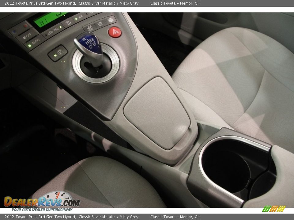 2012 Toyota Prius 3rd Gen Two Hybrid Classic Silver Metallic / Misty Gray Photo #11