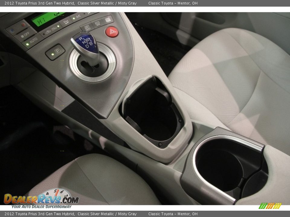 2012 Toyota Prius 3rd Gen Two Hybrid Classic Silver Metallic / Misty Gray Photo #12