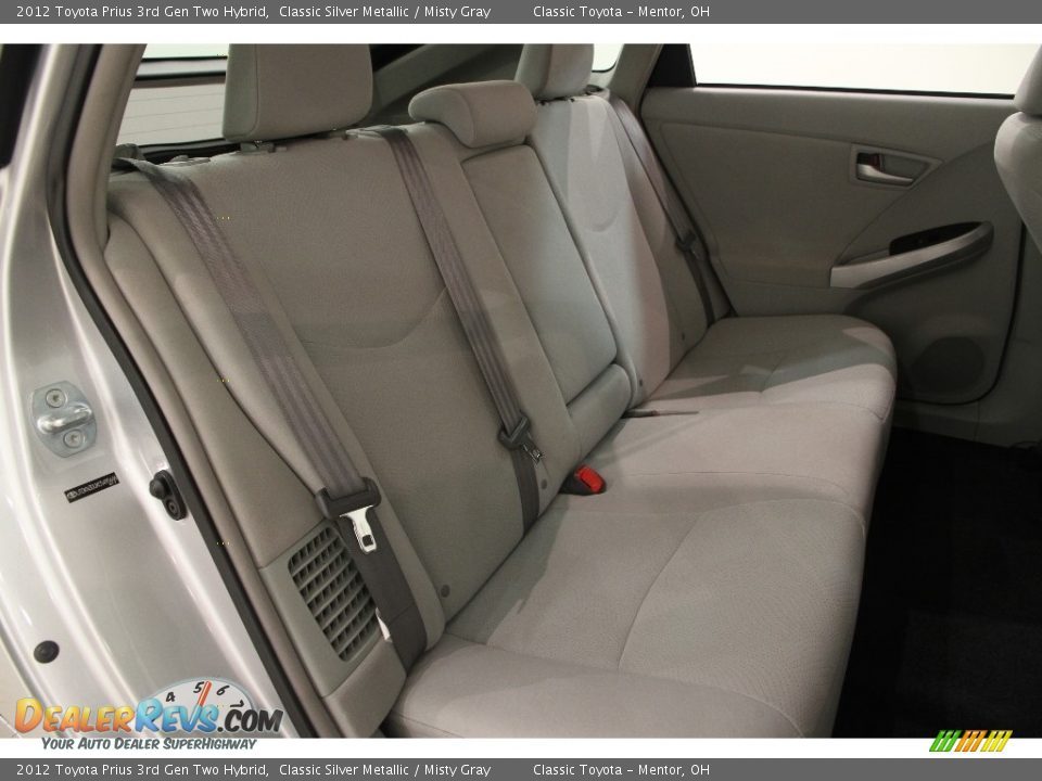 2012 Toyota Prius 3rd Gen Two Hybrid Classic Silver Metallic / Misty Gray Photo #14