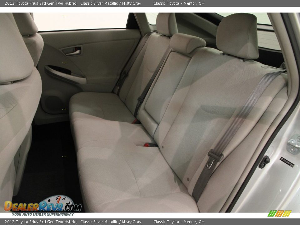 2012 Toyota Prius 3rd Gen Two Hybrid Classic Silver Metallic / Misty Gray Photo #15