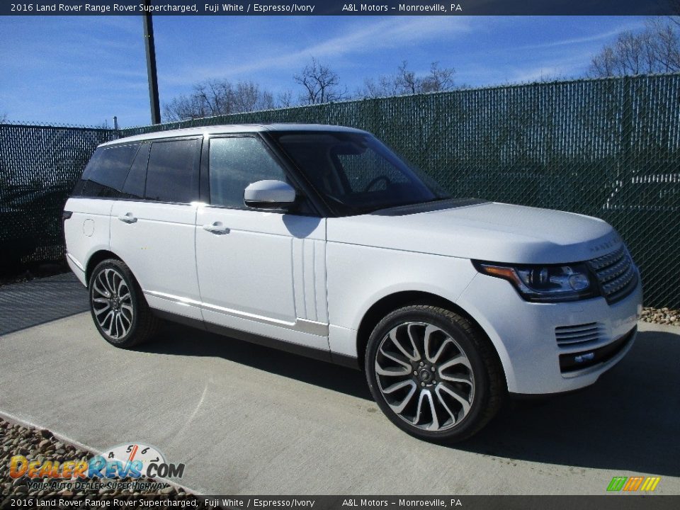 2016 Land Rover Range Rover Supercharged Fuji White / Espresso/Ivory Photo #1