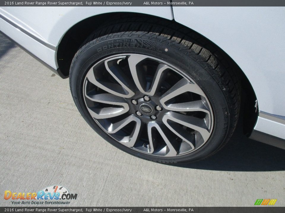 2016 Land Rover Range Rover Supercharged Fuji White / Espresso/Ivory Photo #3