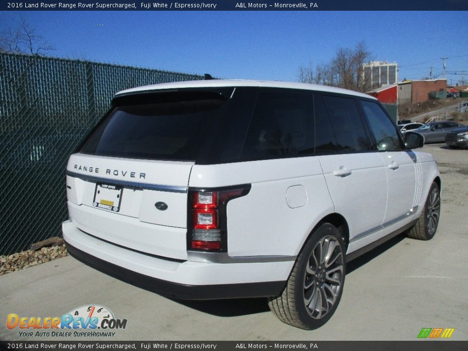 2016 Land Rover Range Rover Supercharged Fuji White / Espresso/Ivory Photo #4