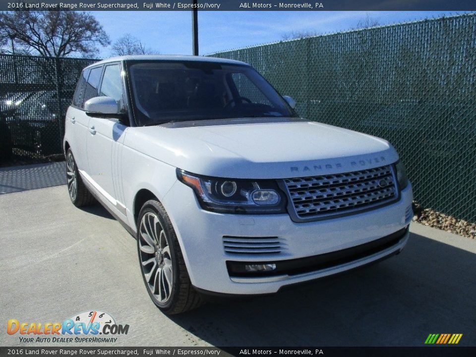 2016 Land Rover Range Rover Supercharged Fuji White / Espresso/Ivory Photo #5