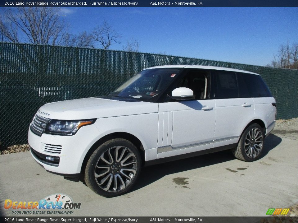 2016 Land Rover Range Rover Supercharged Fuji White / Espresso/Ivory Photo #8